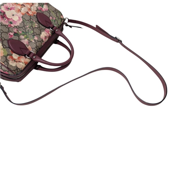 Gucci Floral Satchel Bag - Pink and Green - Picture 12 of 16